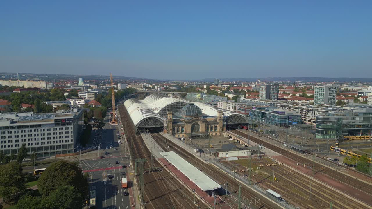 도시 풍경에서 드레스덴 중앙 기차역