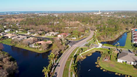 4k drone video of hurricane damage of homes in stillwater neighborhood of englewood, florida - 11