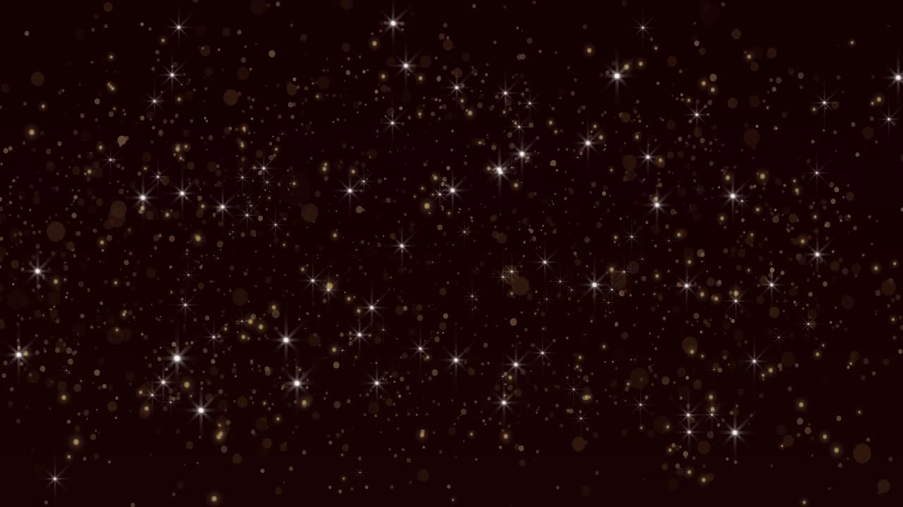 Stars and sparkling abstract glitter sparkle particles dust concept of new year or birthday