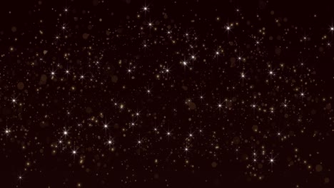 stars and sparkling abstract glitter sparkle particles dust concept of new year or birthday
