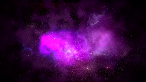 purple fantasy sky with clouds and stars