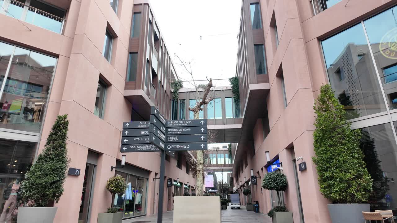 Modern Shopping Mall Passageway