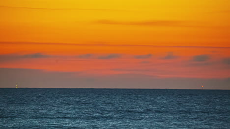 stunning sunset over the ocean