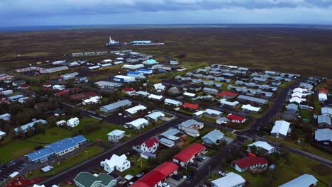 Antena-Del-Pueblo-De-Vogar-En-El-Suroeste-De-Islandia-En-La-Península-De-Reykjanes