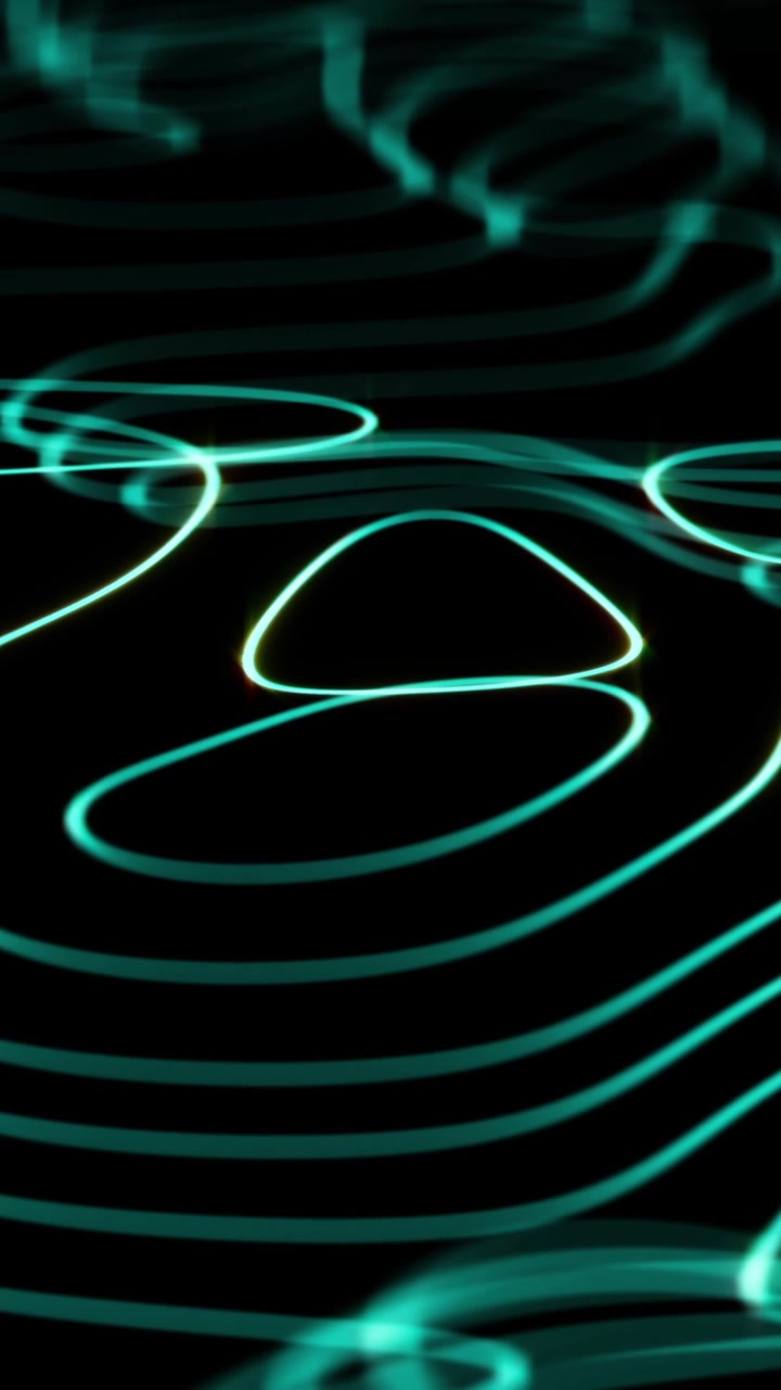 Animazione di forme bianche in movimento su sfondo nero