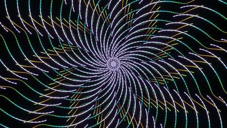 el fondo abstracto pulsante continuamente es un caleidoscopio multicolor.