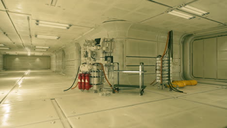 futuristic medical corridor