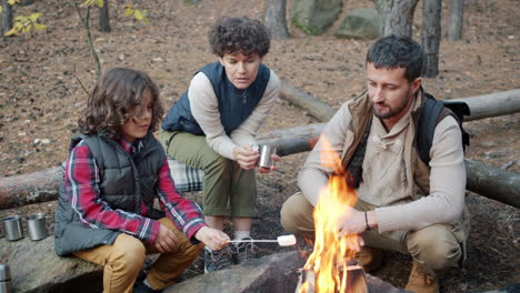 viaje de campamento familiar
