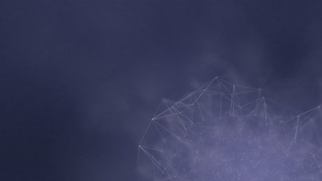 animación en bucle de puntos y líneas que se mueven irregularmente