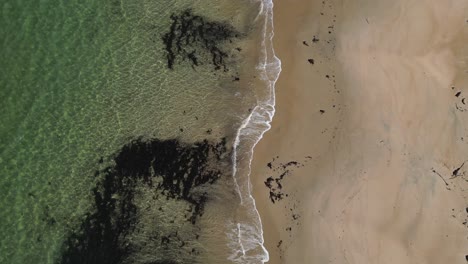 sandy-beach-and-clear-sea---Camas-an-Lighe---Scotland---aerial