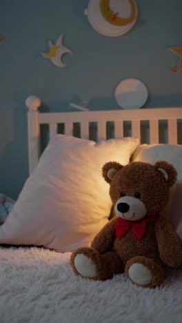 baby's cozy bedroom at night
