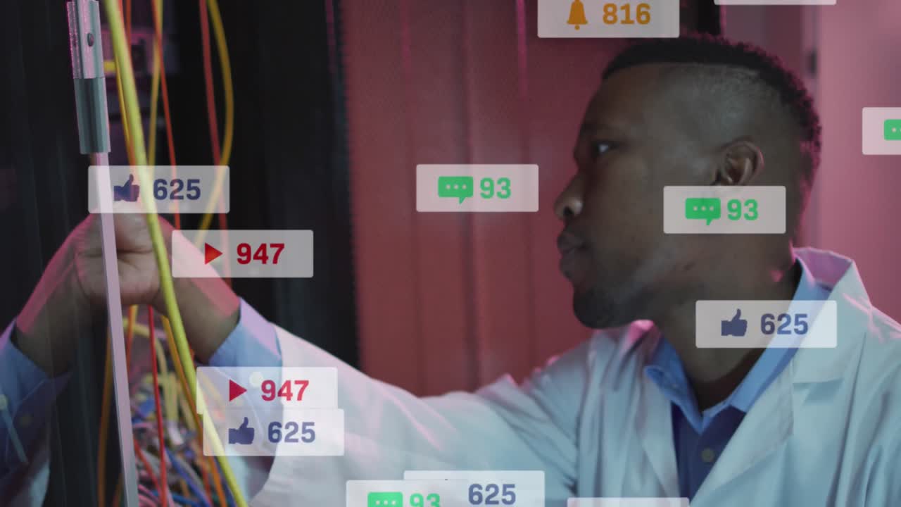 animación de iconos de redes sociales a través del escaneo de alcance irán irán irán irán irán irán irán irán irán