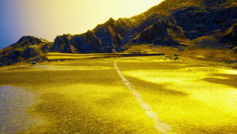 Aerial-View-of-Great-Ocean-Road-at-Sunset