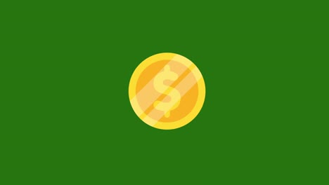 dollar coin icon animation.