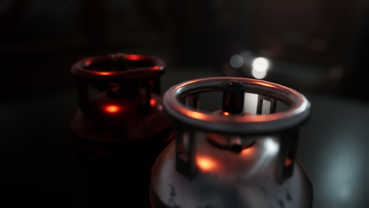 용접 장비 산소  ⁇ 크에 압력 측정기가 있는 아세 ⁇ 렌 가스 실린더