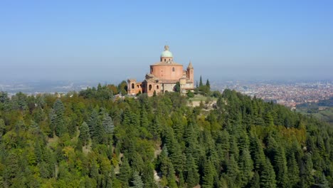 Sanctuary-of-the-Madonna-di-San-Luca,-Bologna,-Emilia-Romagna,-Italy,-October-2021