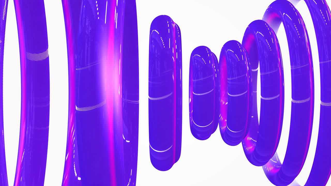 추상적인 울트라 바이올 원 액체 유리 애니메이션