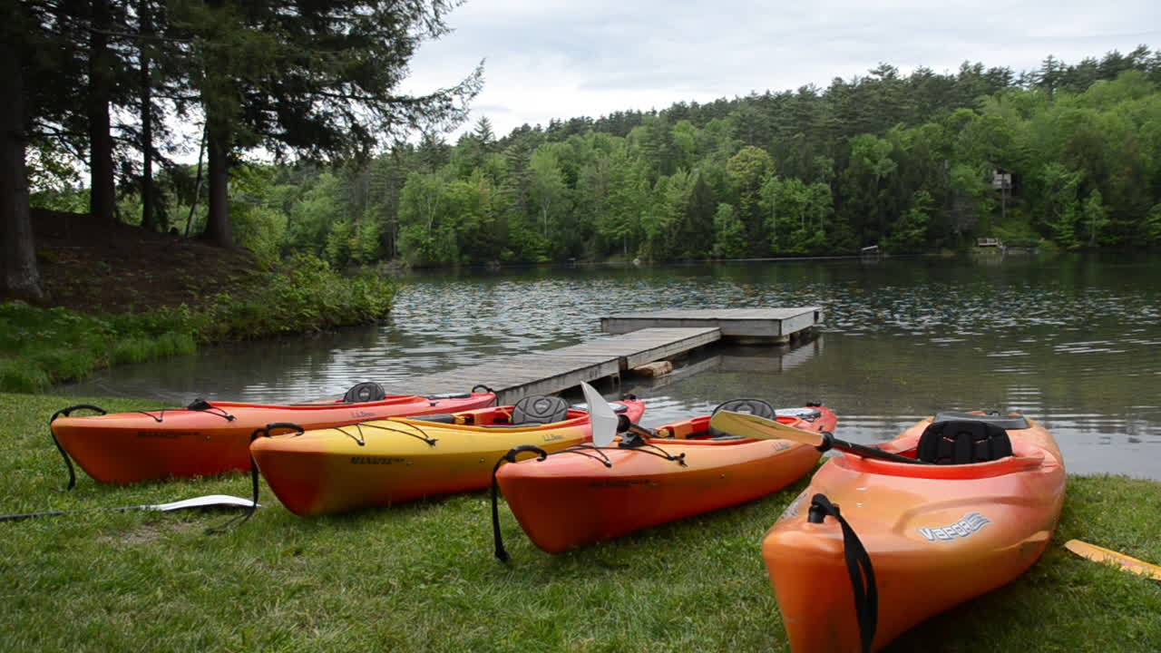 Kayaks By The Lake