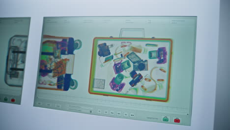 x-ray scan of luggage