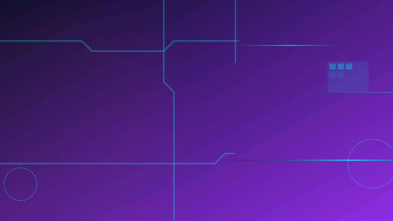 Abstract Digital Background with Animated Geometric Lines and Shapes