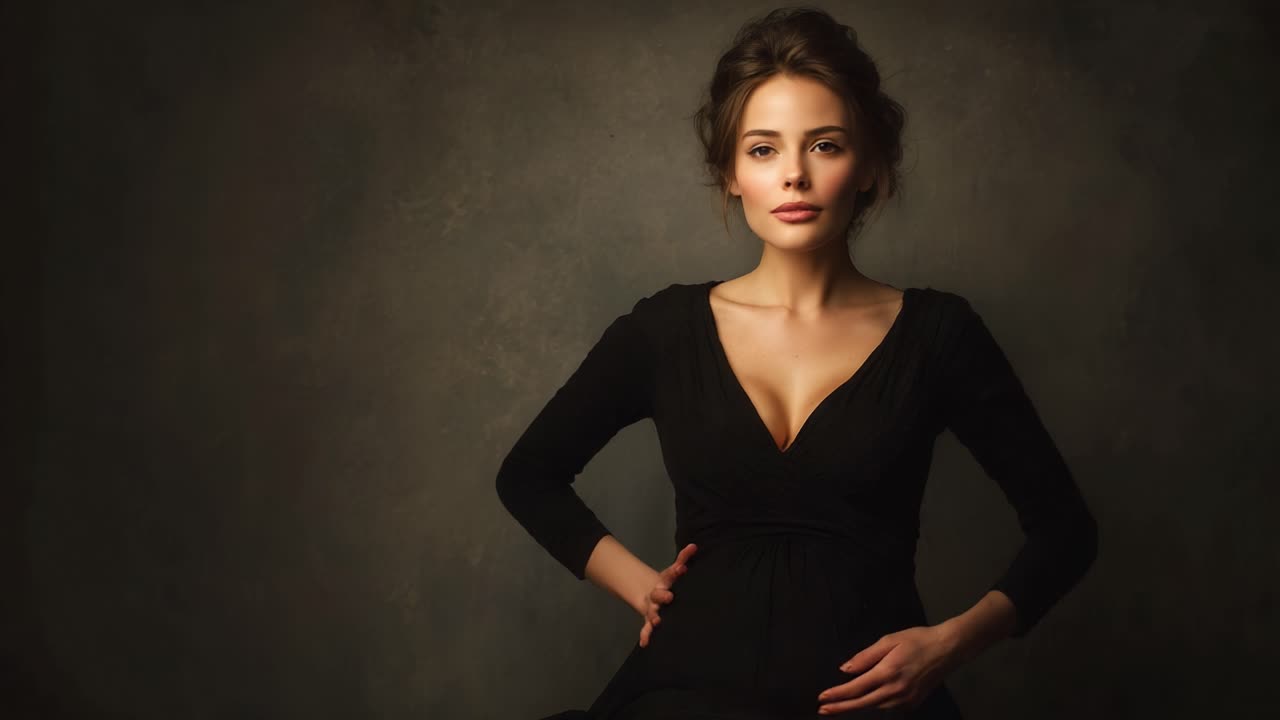 A Captivating Journey Through Pregnancy: A Stunning Transformation of a Woman from Expectation to Empowerment in Two Frames