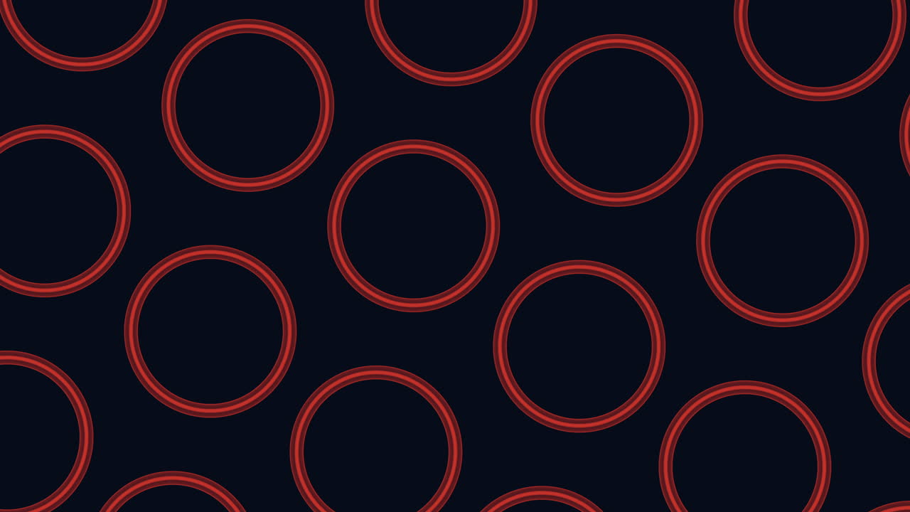 patrón de círculo azul sobre fondo negro con círculos superpuestos
