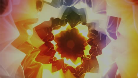 multicolored abstract shapes animation with fluids loop