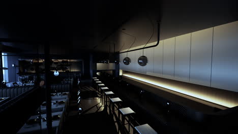 modern dark restaurant and bar interior design