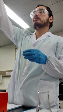 researcher working in chemistry lab