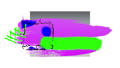 animación de gráficos geométricos en movimiento coloridos sobre fondo blanco