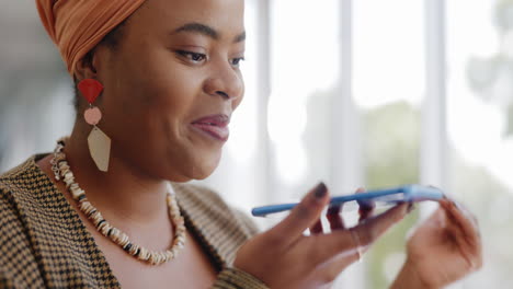 Black-woman,-face-and-phone-call