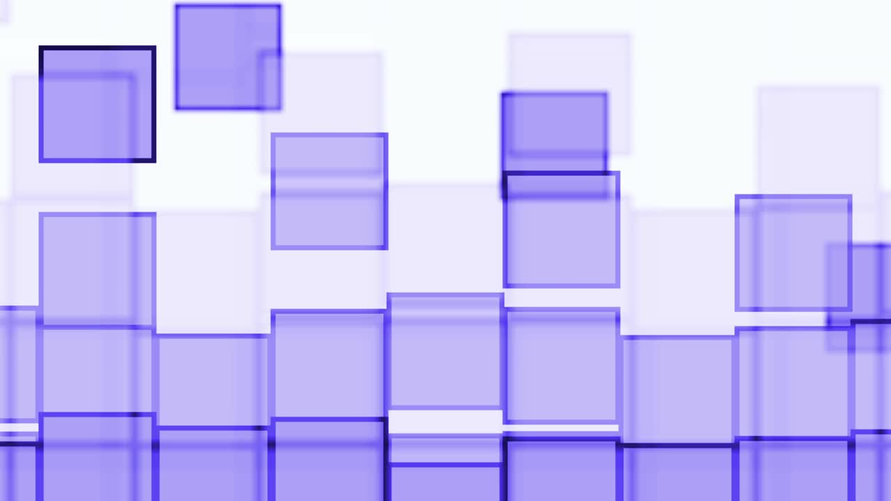 la caída de los cuadrados azules bucle brillante