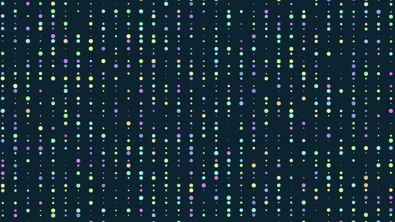 Vibrant dotted grid a dynamic and playful pattern on a dark background