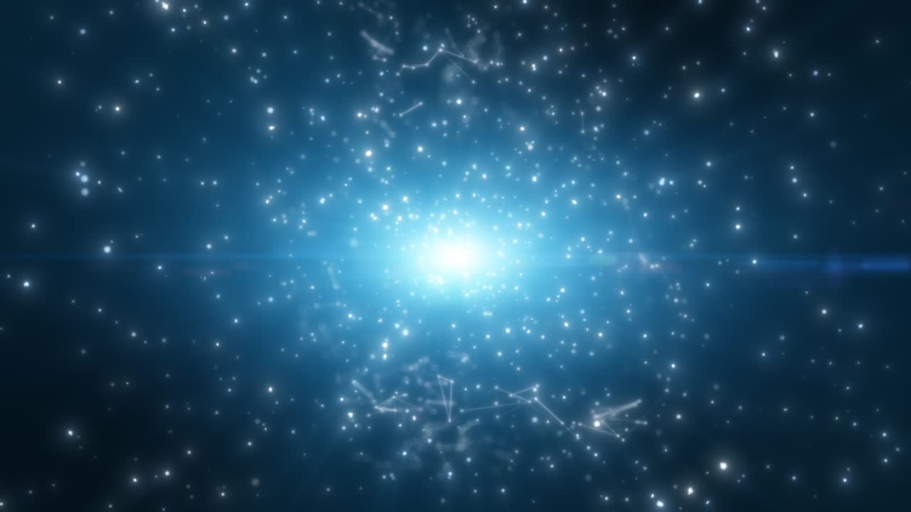 파란 빛과 먼지 입자 폭발, 빛  효과