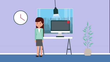 oficina de espacio de trabajo de personas