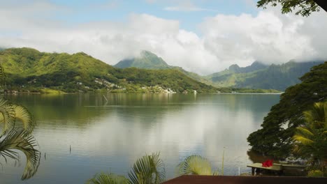 Time-lapse-of-Kanoehe-Bay,-Ohau-Hawaii