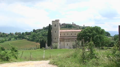 an old monastery in the tuscan countryside italy 1