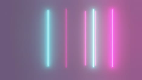 líneas de color neón intermitentes. animación de efecto de fondo de escenario