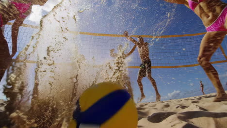 beach volleyball game