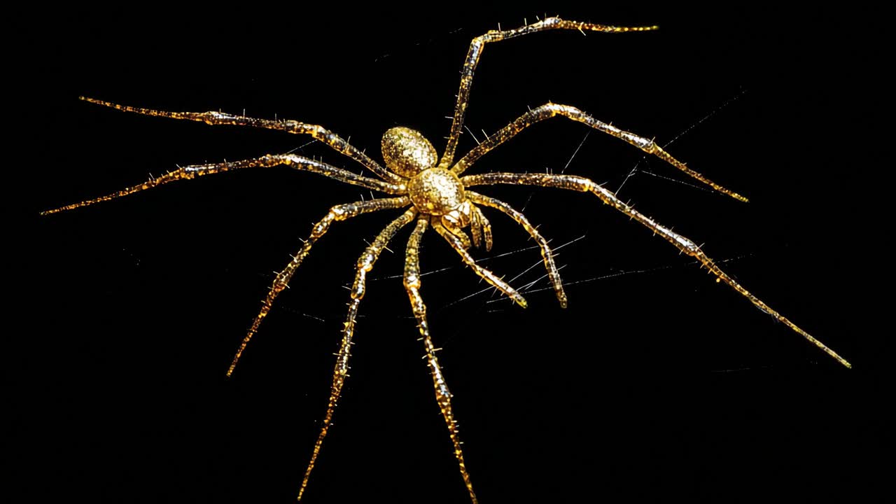 Golden Spider on its Web