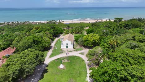 Trancoso-Kirche-In-Trancoso,-Bahia,-Brasilien