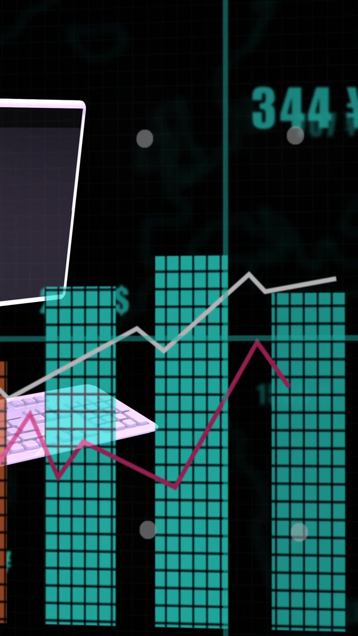 Animation of data processing over computer
