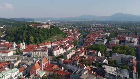 aerial view of ljubljana, slovenia