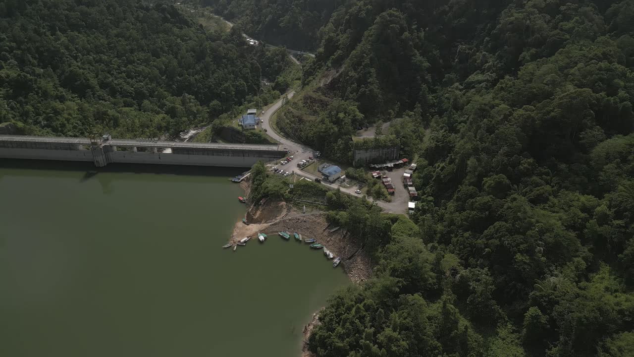 Bengoh Dam,Sarawak-Kalimantan borders,with a scenic boat ride to Bengoh Dam by Susung Waterfall and other cascading wonders, drawing local resemblance to the junglesof "Jurassic World."