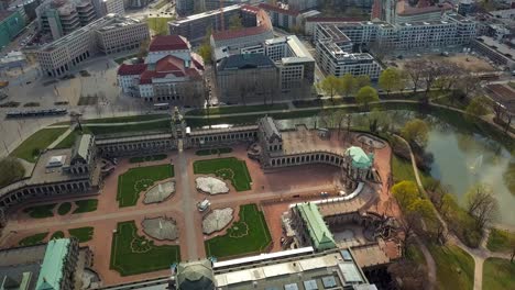 aerial view of dresden, germany