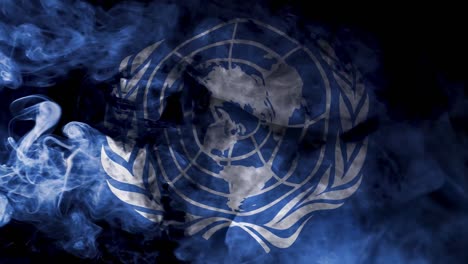 Schwenken-Der-Flagge-Der-Vereinten-Nationen