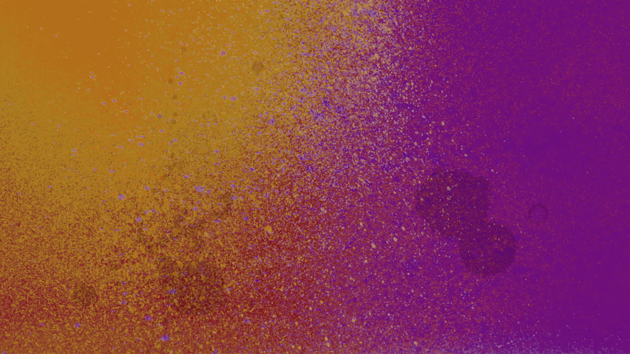 Gritty purple and yellow background with paint splatters