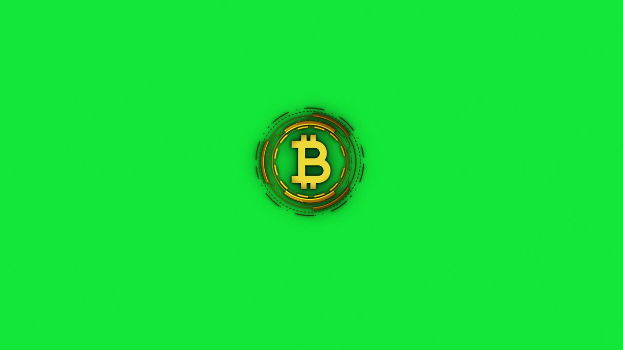 Bitcoin Noise glitches overlay video. Bitcoin Digital Video Glitch Malfunction - Film Noise on Analog TV Screen VHS, Bitcoin Logo