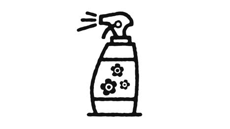 limpieza de spray icono de animación de imágenes y canal alfa