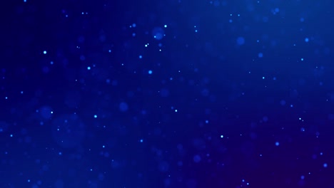 las partículas mágicas brillantes azules fluyen en líquido viscoso y brillan brillantemente. ciencia ficción. fondo de ciencia ficción 4k 3d con partículas brillantes, profundidad de campo y bokeh. luma mate como canal alfa.